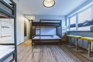 Фото номера Четырехместный номер Хостелы Symbiosis Hostel г. Паланга 4