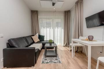Фото номера Апартаменты с видом на бассейн Апартаменты Apartament Malūno г. Паланга 10