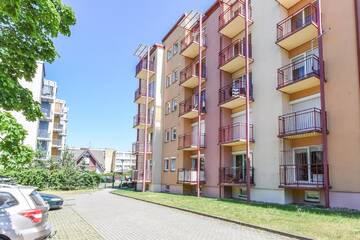 Фото номера Апартаменты с балконом Апартаменты Šviesus dviejų kambarių butas su balkonu Žvejų g. г. Паланга 21