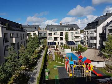 Фото номера Апартаменты с видом на бассейн Апартаменты Maluno Vilos - VAIVOS г. Паланга 16