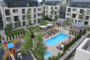 Фото номера Апартаменты с 1 спальней Апартаменты Super mini loft with outdoor pool. г. Паланга 37