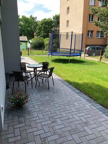 Фото номера Четырехместный номер с террасой Гостевой дом Izabelės apartamentai г. Паланга 6