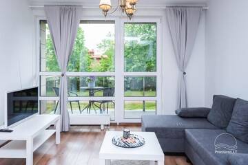 Фото номера Апартаменты с 1 спальней Апартаменты Vėžių apartamentai ant Rąžės upelio kranto г. Паланга 5