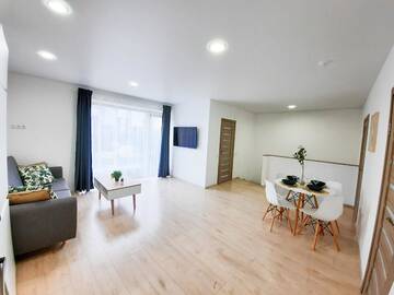 Фото номера Апартаменты с 2 спальнями Апартаменты Ella - Šviesu. Stilinga. Jauku. г. Паланга 5