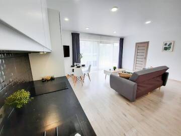 Фото номера Апартаменты с 1 спальней Апартаменты Ella - Šviesu. Stilinga. Jauku. г. Паланга 5