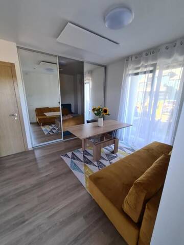 Фото номера Апартаменты с террасой Апартаменты Vaivorykštės 7D apartamentai (su baseinu) г. Паланга 7