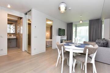 Фото номера Апартаменты с 1 спальней Апартаменты Cuprum Apartaments г. Паланга 63