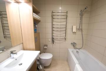 Фото номера Семейные апартаменты с доступом в спа-центр по утрам Отель Amberton Green Apartments Palanga г. Паланга 2