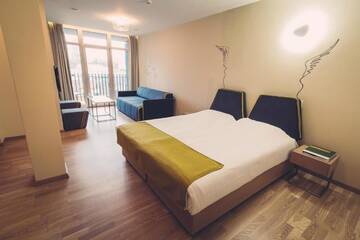 Фото номера Апартаменты-студио с доступом в спа-центр по утрам Отель Amberton Green Apartments Palanga г. Паланга 4