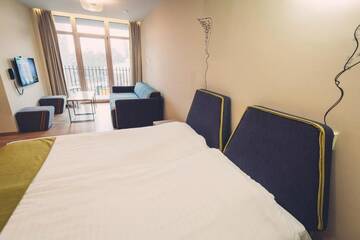 Фото номера Апартаменты-студио с доступом в спа-центр по утрам Отель Amberton Green Apartments Palanga г. Паланга 7