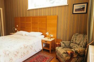 Фото номера Двухместный номер с 1 кроватью и балконом Отель Hotel Vila Diemedis г. Паланга 7